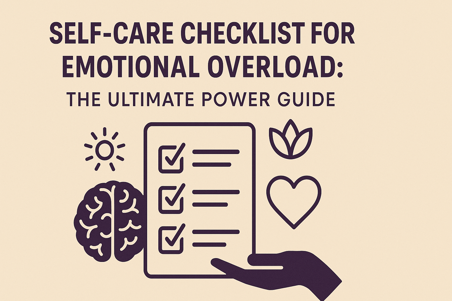 self care checklist for emotional overload