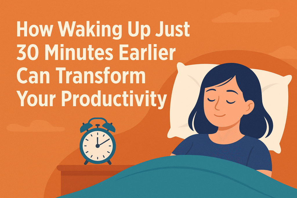 waking up just 30 minutes earlier