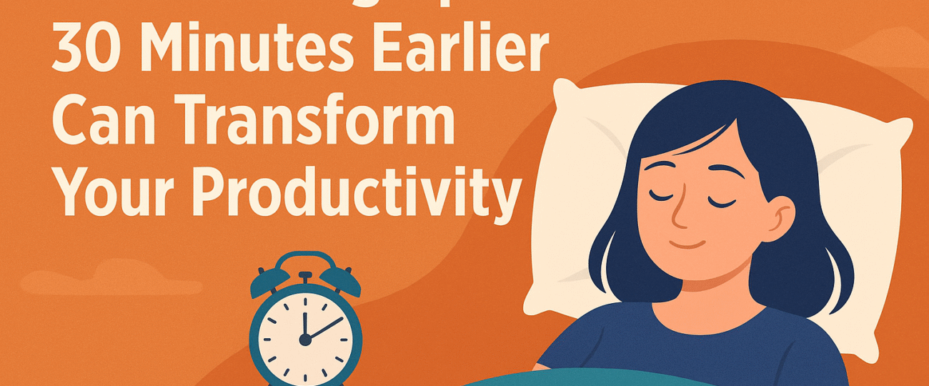 waking up just 30 minutes earlier